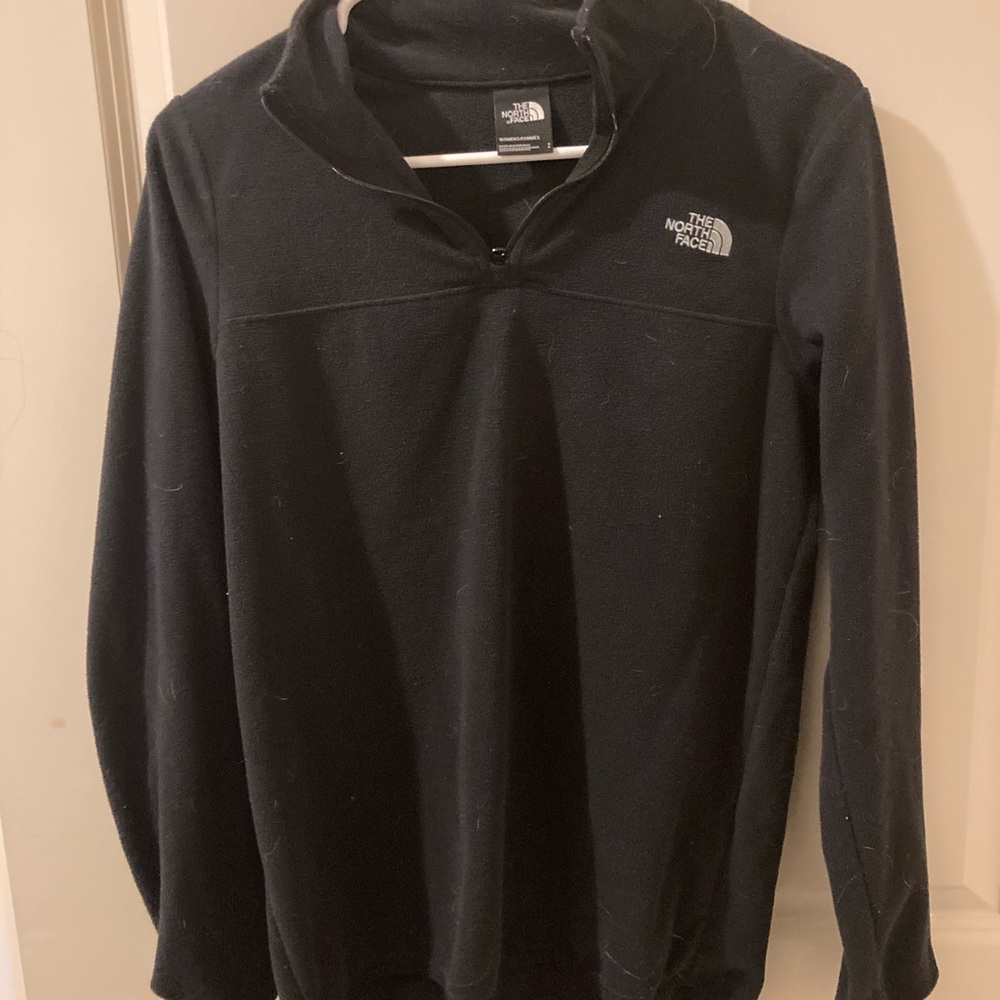 Black north face quarter zip